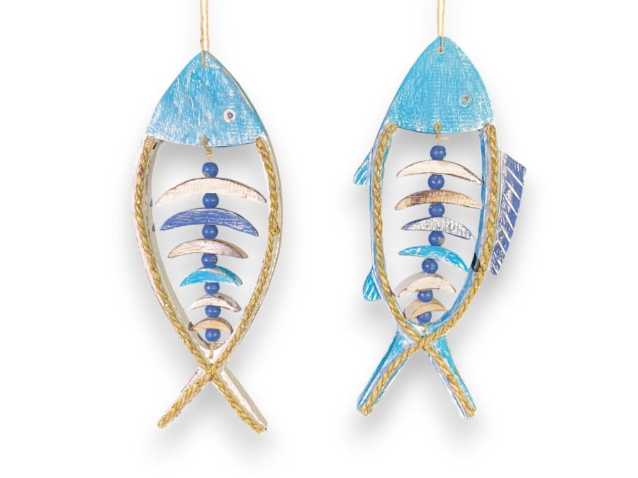 DECO PEZ 2 COLORES 40x15cm Pack 6