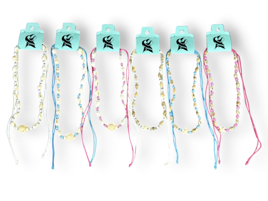 Y.C.MA-26202 SHELL+ESTRELLA+BEADS pack 12