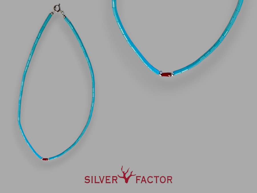 CO.TURQUESA TUBITO-MEDITERRANEO AG.42cm