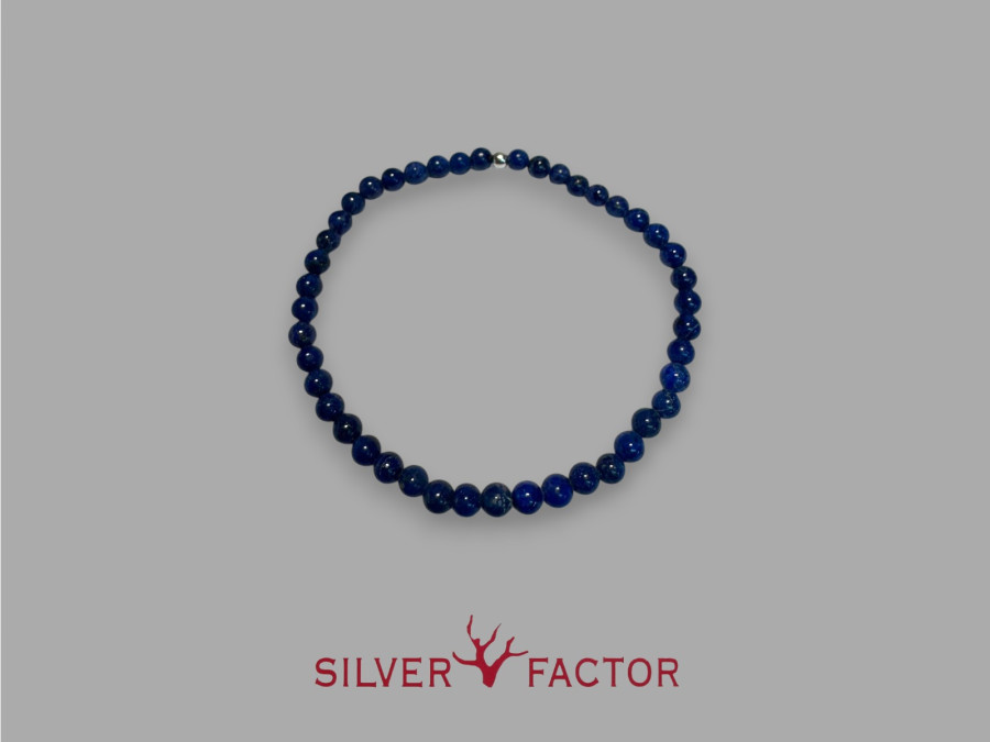 PUL.LAPIS LAZULI 4mm ELASTICA AG.