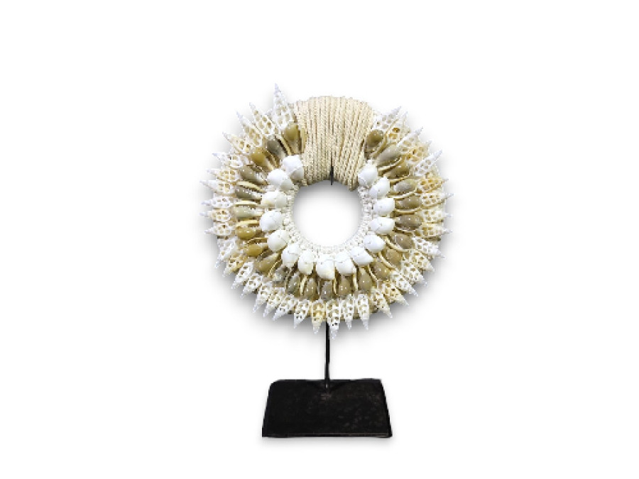 DECO COLLAR CUT VERT. BUBBLE OLIVA 20cm