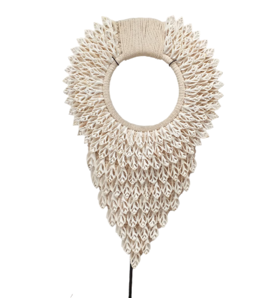 DECO COLLAR ABORIGEN BLCO.CUT