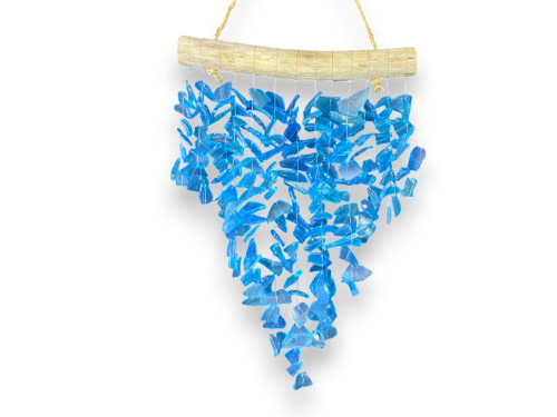 CORTINA CRISTAL AQUAMARINA 30cm