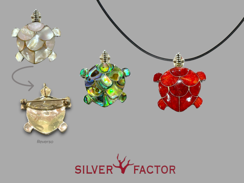 COLGTE&BROCHE AG.TORTUGA 3 MOD.