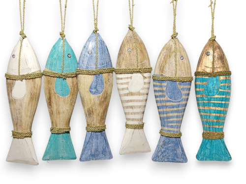 DECO PEZ RAYAS Y NATUR 50x16cm pack 4