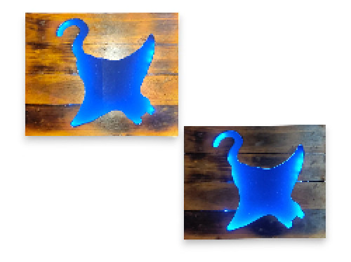 CUADRO RELIEVE MANTA LUZ 50x40cm