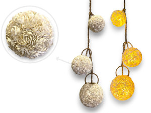 L.CUERDA FLOR CLAM 3 BOLAS 120cm