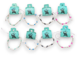 P.CA-24010 CIPRINA BLANCA CONTORNO ROSA/TURQ/AZUL CLARO pack 12