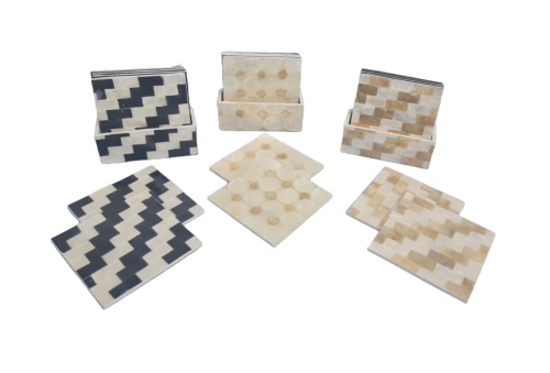 SET 6 POSAVASOS CAPIZ 10cm