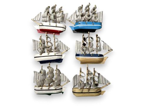 IMAN BARCO CARABELA 10x9cm 6 COLORES Pack 24